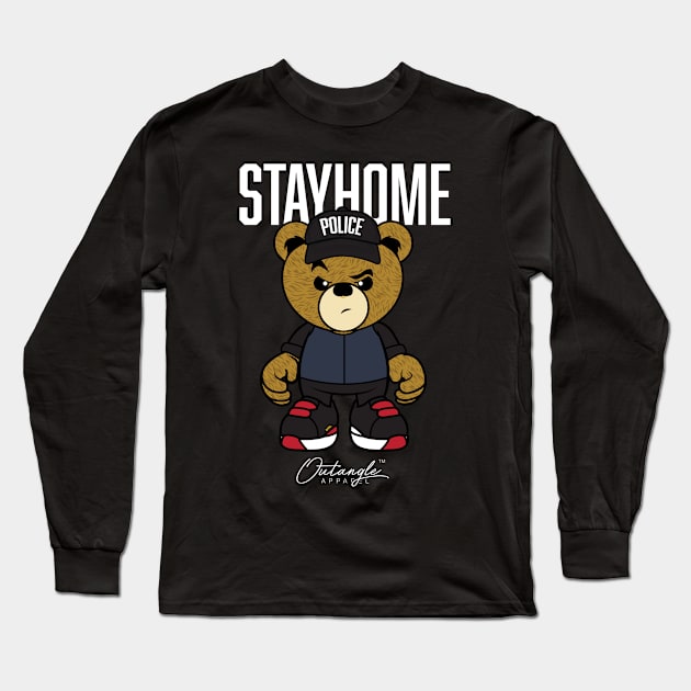 stay home, pandemic tee Long Sleeve T-Shirt by janvimar